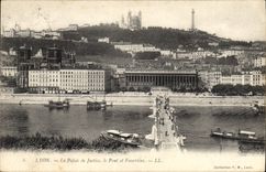 CPA Lyon Le Palais de Justice le Pont et Fourviere 