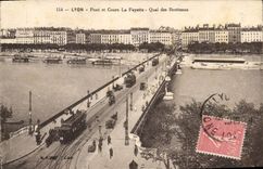CPA Lyon Pont et Cours La Fayette Quai des Brotteaux 