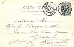 CPA Lyon Pont du Midi Quai du Rhone Bateau