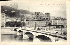 CPA Lyon Pont Tilsitt et Coteau de Fourvieres 