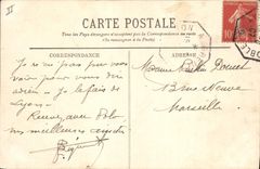 CPA Lyon Vue vers la Croix Rousse Bateau