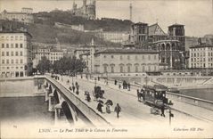 CPA Lyon Le Pont Tilsitt le Coteau de Fourviere 