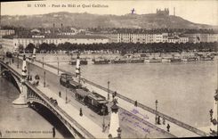 CPA Lyon Pont du Midi et Quai Gailleton 
