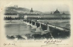 CPA Lyon Le Pont de la Guillotiere et l'Hotel Dieu 