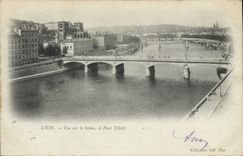 CPA Lyon Vue sur la Saone le Pont Tilsitt 