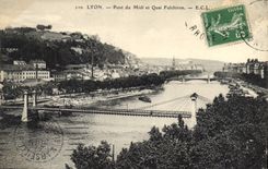 CPA Lyon Pont du Midi et Quai Fulchiron 