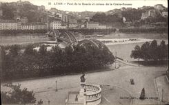 CPA Lyon Pont de la Boucle et coteau de la Croix Rousse 