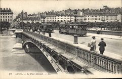 CPA Lyon Le Pont Morand Tramway
