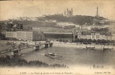 CPA Lyon Le Palais de Justice et le Coteau de Fourviere 