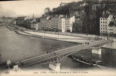 CPA Lyon Pont de l'Homme de la Roche et la Saone 