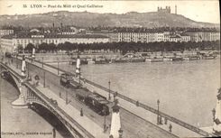 CPA Lyon Pont du Midi et Quai Gailleton 