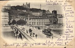 CPA Lyon Le Pont Tilsitt et le Coteau de Fourviere 