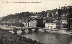 CPA Lyon Pont Tilsitt Saint Georges et le Grand Seminaire 