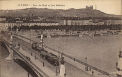CPA Lyon Pont du Midi et Quai Gailleton 
