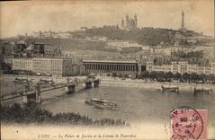 CPA Lyon Le Palais de Justice et le Coteau de Fourviere 