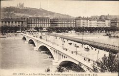 CPA Lyon Le Pont Wilson sur le Rhone 