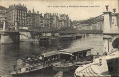 CPA Lyon Pont La Feuillee ou Pont des Lions 