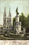 CPA Marseille Le Monument des Enfants des Bouches du Rhone et l'Eglise des Reformes 