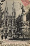 CPA Marseille L'Eglise des Reformes et le Monument des Mobiles de 1870 