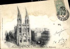 CPA Marseille L'Eglise St Vincent de Paul Les Reformes 