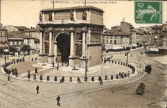 CPA Marseille L'Arc de Triomphe Porte d'Aix 