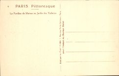 CPA Paris Le Pavillon de Marsan au Jardin des Tuileries 