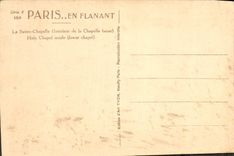 CPA Paris La Sainte Chapelle Interieur de la Chapelle basse 