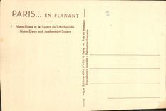 CPA Paris Notre Dame et le Square de l'Archeveche 
