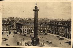 CPA Paris Place et Colonne Vendome 