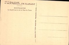 CPA Paris Montmartre Le Sacre Coeur vu de la Place du Tertre 