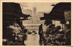 CPA Paris Le Marche aux Fleurs 