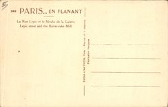 CPA Paris La Rue Lepic et le Moulin de la Galette