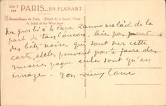 CPA Paris Notre Dame de Paris Detail de la facade Ouest 