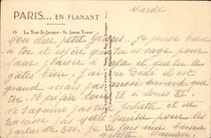 CPA Paris La Tour St Jacques 