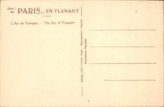CPA Paris L'Arc de Triomphe 