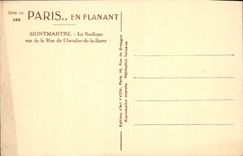 CPA Paris Montmartre La Basilique vue de la Rue du Chevalier de la Barre 