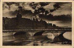 CPA Paris La Conciergerie et le Pont au Change 