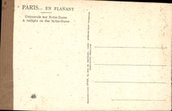 CPA Paris Crepuscule sur Notre Dame 