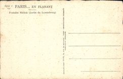 CPA Paris Fontaine Medicis Jardin du Luxembourg 