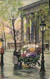 CPA Paris Marchande de Fleurs Place de la Madeleine 
