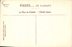 CPA Paris La Place du Chatelet 