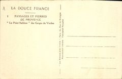 CPA Paris Le Point Sublime des Gorges du Verdon