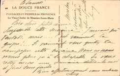 CPA Paysages et Pierres de Provence Le Vieux Clicher de Moutiers Sainte Marie