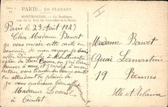 CPA Paris Montmartre La Basilique vue de la Rue du Chevalier de la Barre 