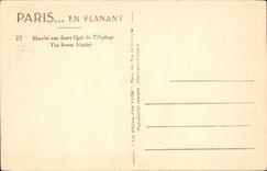 CPA Paris Marche aux fleurs Quai de l'Horloge