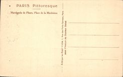 CPA Paris Marchande de Fleurs Place de la Madeleine 