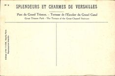 CPA Versailles Parc du Grand Trianon Terrasse de l'Escalier du Grand Canal 