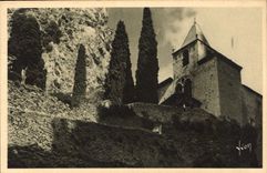 CPA Moustiers Ste Marie Basses Alpes Chapelle ND de Beauvoir 