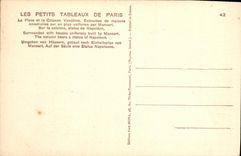 CPA Le Petits Tableaux de Paris La Place et la Colonne Vendome Entourees de maisons Construites sur 