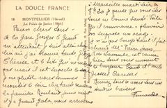 CPA La Douce France Montpellier Herault Le Palais de Justice 